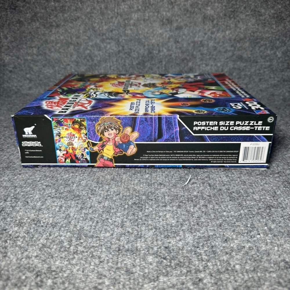 2008 Bakugan Battle Brawlers 300 Pc Puzzle Poster Size PUZZLE SEALED No Poster